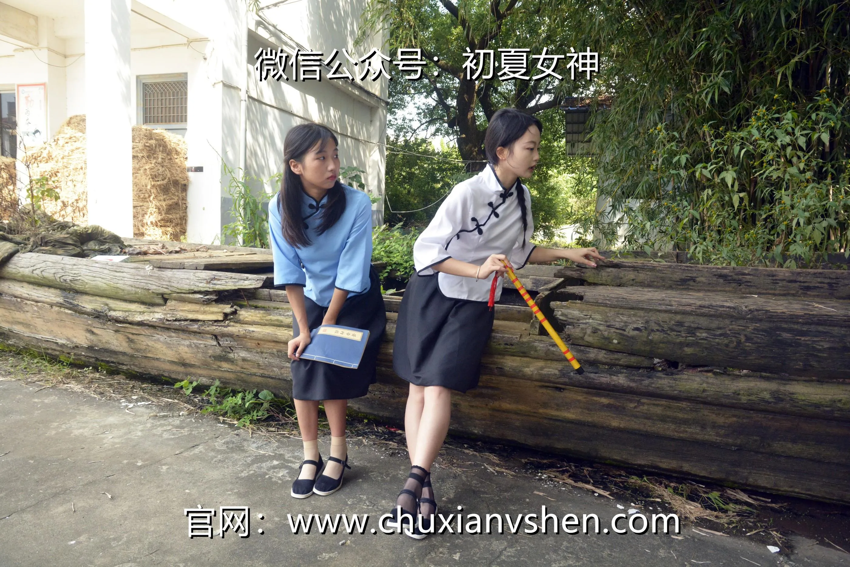 初夏女神 NO.034 点点、双双 民国姐妹 [180P]插图8